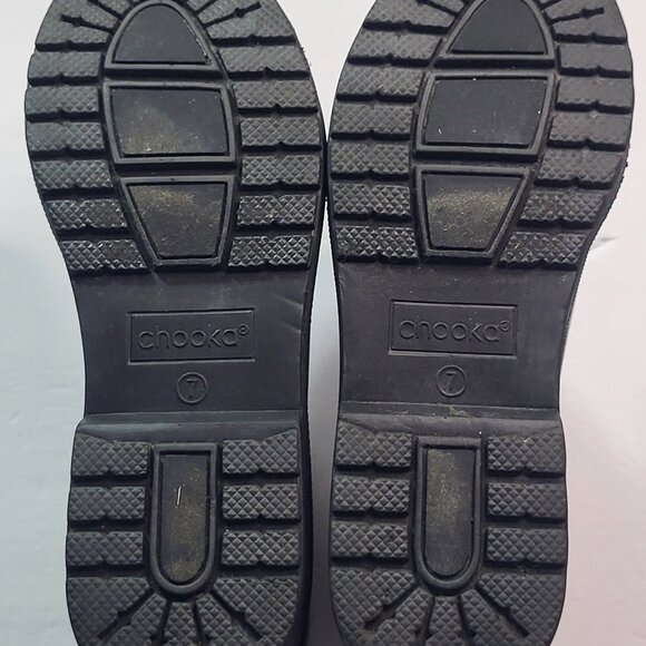 Chooka Black Rainboot LGBTQ+ Pride Eastlake Chelsea Boot Women's Size 7 - Picture 3 of 8